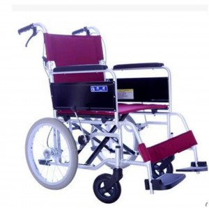 日本Kawamura BM 基礎調節型輪椅 (細輪-酒紅色)