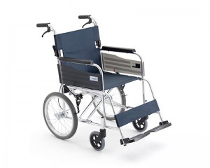MiKi小輪手動輪椅(藍色布)