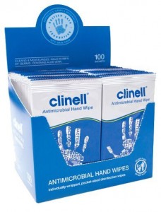Clinell 無酒精清潔消毒濕紙巾 (獨立包裝 100片)